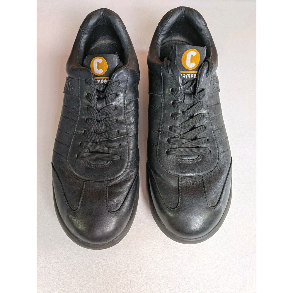 Camper Pelotas XLF Black Leather Sneakers Mens US 9.5 EU 43 Premium Comfort